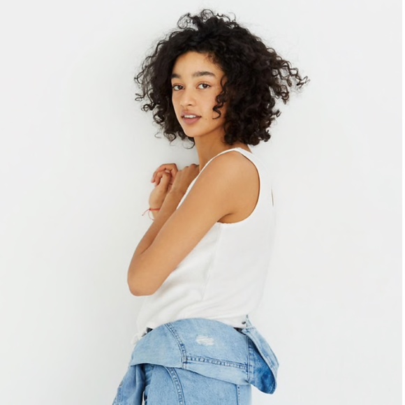 Texture and Thread Tie Front Tank Top - Picture 2 of 8